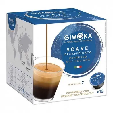 Cafea Capsule Gimoka Soave compatibile sistem Dolce Gusto 16 capsule