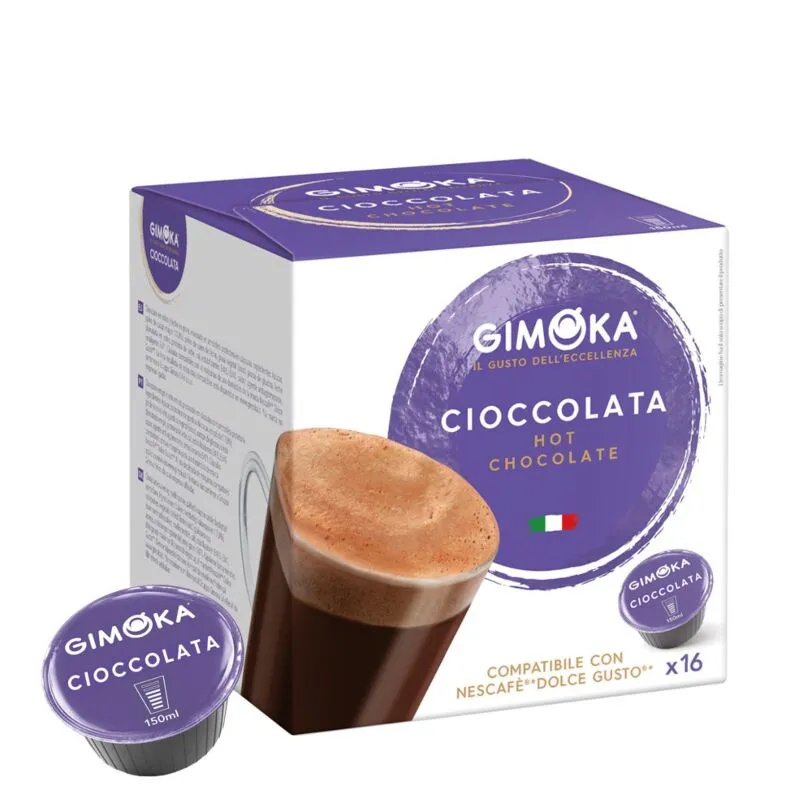Cafea Capsule Gimoka Cioccolata compatibile sistem Dolce Gusto 16 capsule