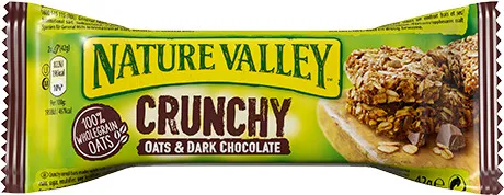 Baton Crunchy Nature Valley cu ciocolata neagra, 42g