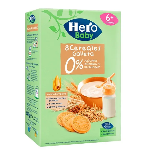 Cereale 8 Hero Baby cu biscuiti, +6 luni, 340g