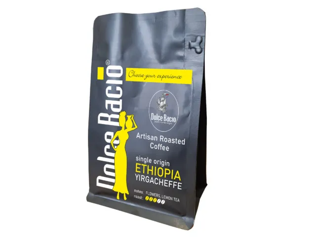 Cafea boabe Dolce Bacio Ethiopia Yirgacheffe 200g