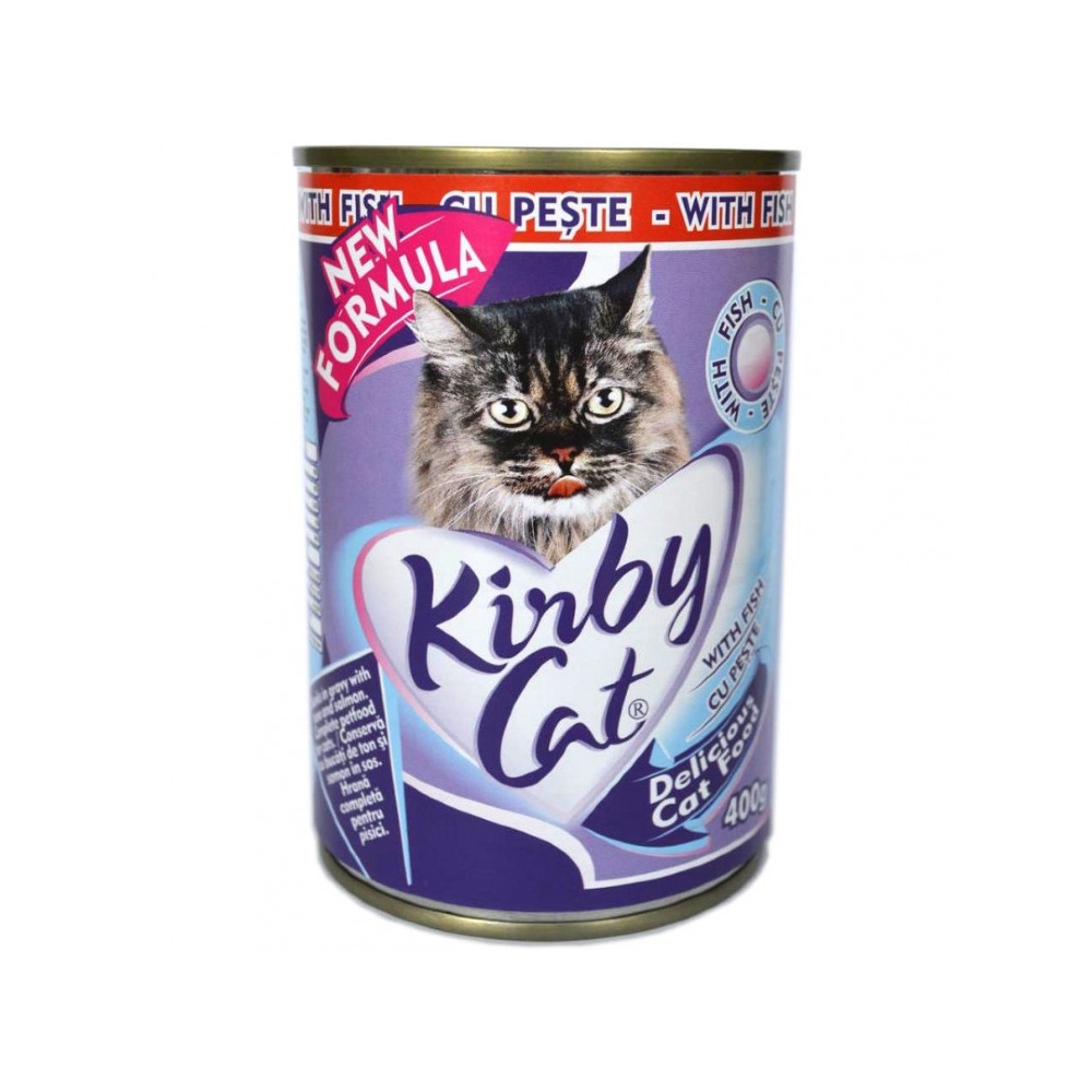 Hrana umeda pentru pisici Kirby Cat, cu peste, 400g