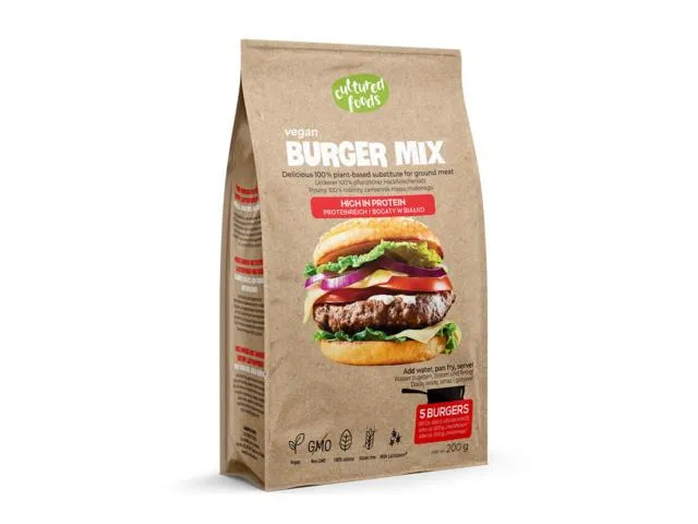 Inlocuitor de carne tocata Cultured Foods pentru burger, fara gluten, 200 g
