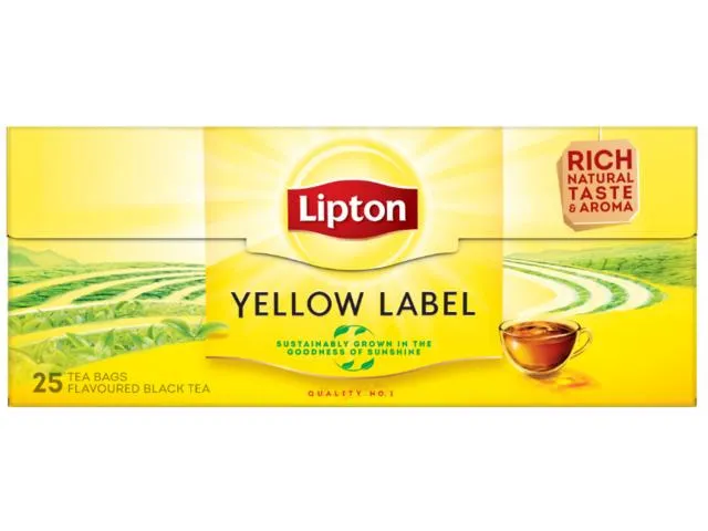 Ceai Lipton negru Yellow Label 25 plicuri
