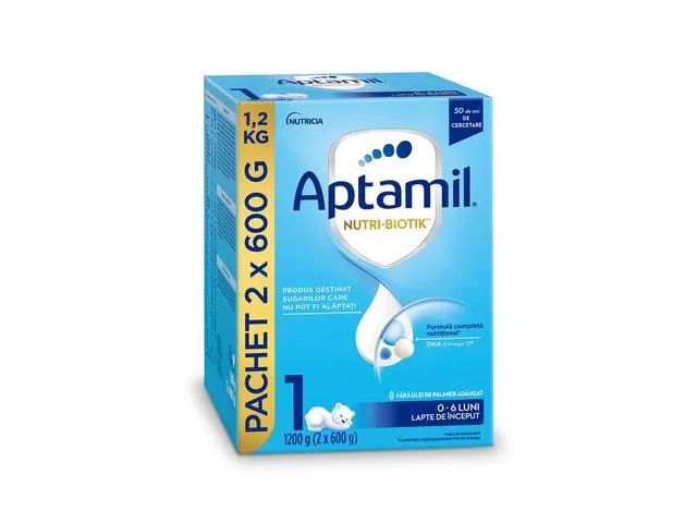 Lapte Praf Aptamil 1, 0-6 Luni, 1200 G