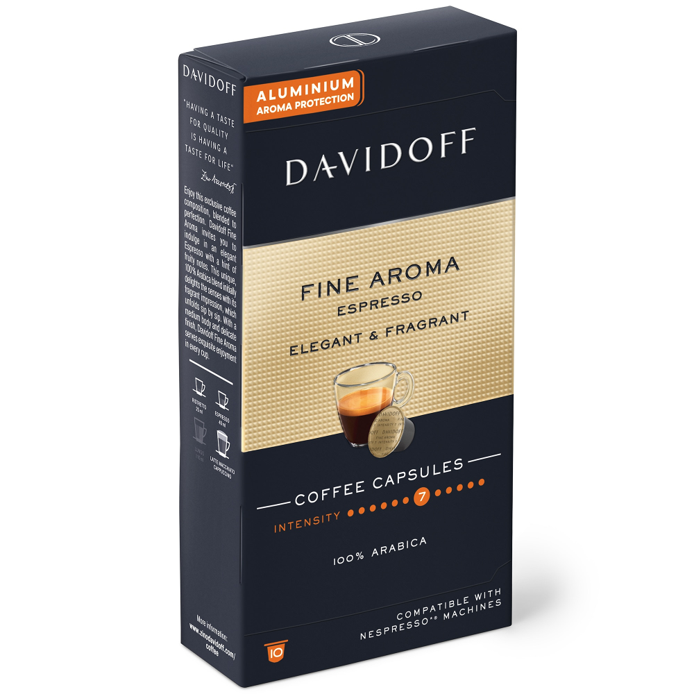 Capsule cafea Davidoff Cafe Fine Aroma Espresso, 10 capsule x 5.5g