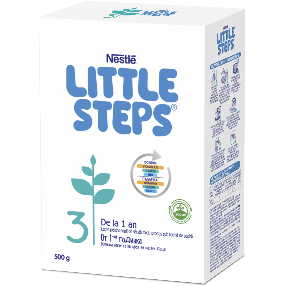 Formula de lapte praf Nestle Little Steps 3 , de la 1 an, 500g