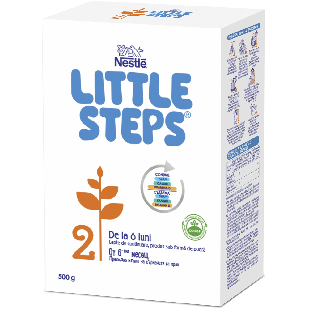 Formula de lapte praf Nestle Little Steps 2 , de la 6 luni, 500g