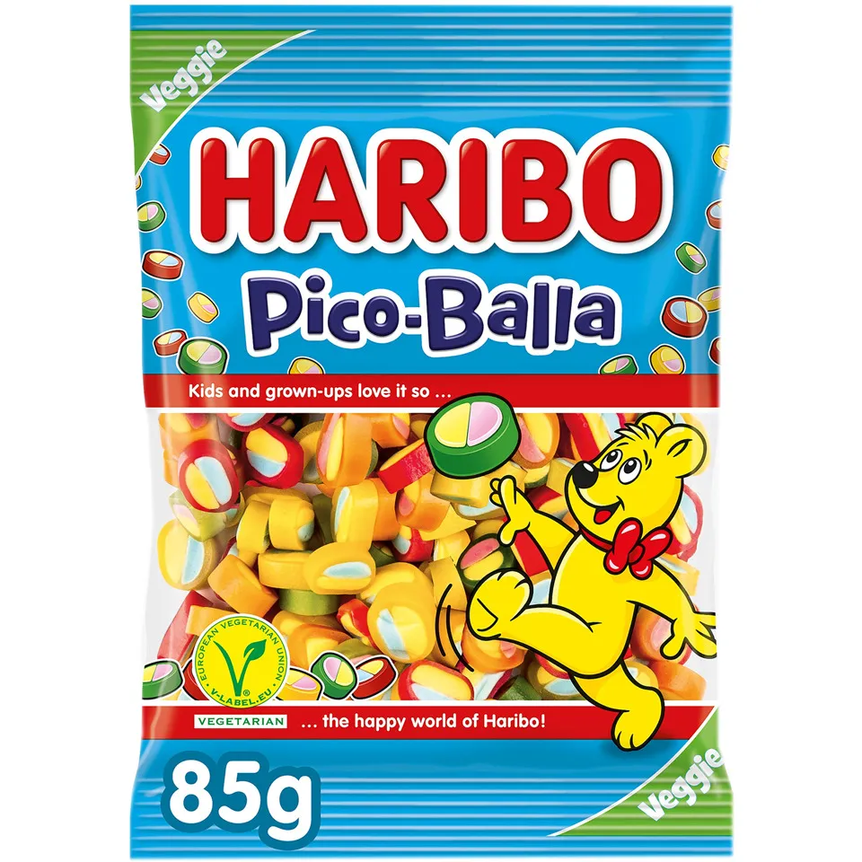 Bomboane gumate Haribo Pico Balla cu aroma de fructe 85 g