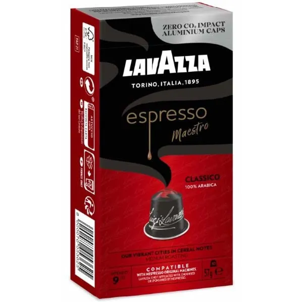 Cafea capsule Lavazza Classico, aluminiu, 10x5,7g