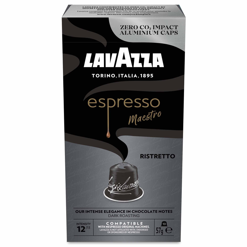 Cafea capsule Lavazza Ristretto, aluminiu, 10x5,7g