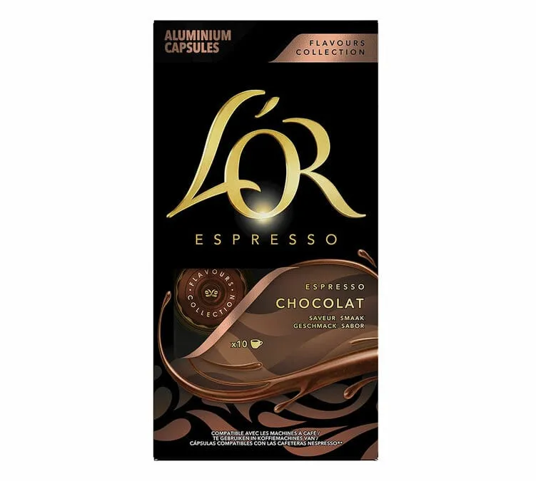 Capsule cafea L'OR Espresso Chocolat 10 capsule x 52 g