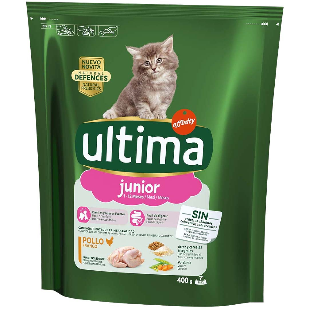 Hrana uscata pentru pisici Ultima Junior, 0.4Kg