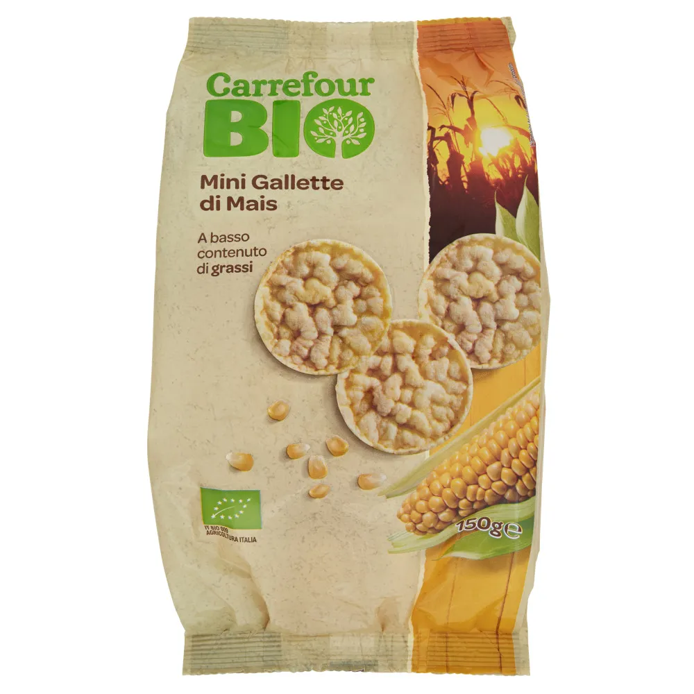 Mini rondele bio de porumb Carrefour Bio 150 g