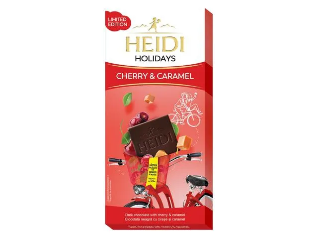 Ciocolata Heidi Holiday cirese ci caramel 80g