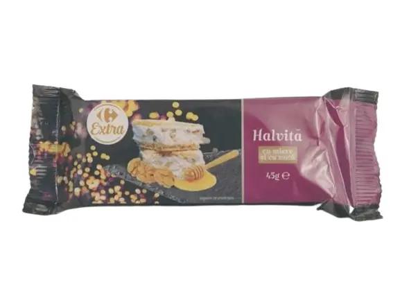 Halvita Carrefour Extra cu miere si nuca 45g