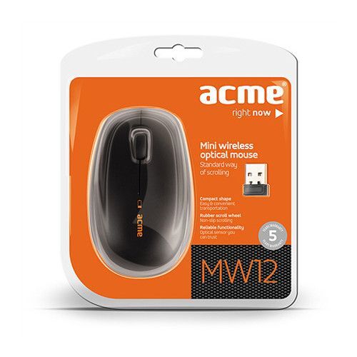 Mouse mini wireless MW12 Acme, 1000 dpi, 3 butoane