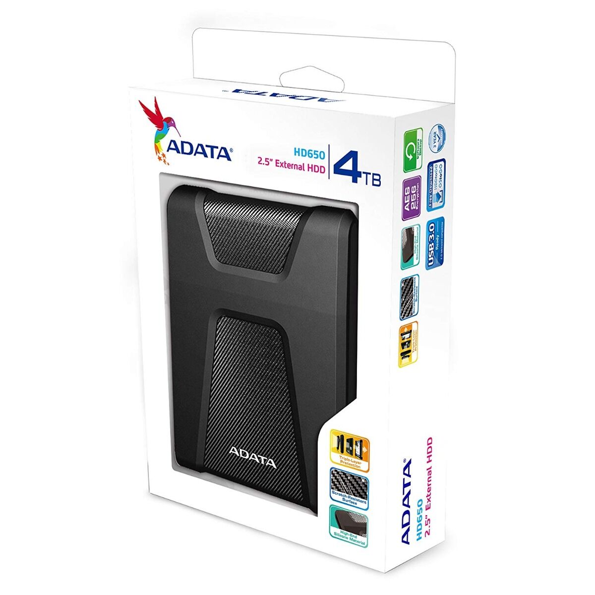 good Greeting mercy Hard disk extern ADATA DashDrive Durable HD650, 4TB, 2.5", USB 3.1, Negru |  Carrefour Romania