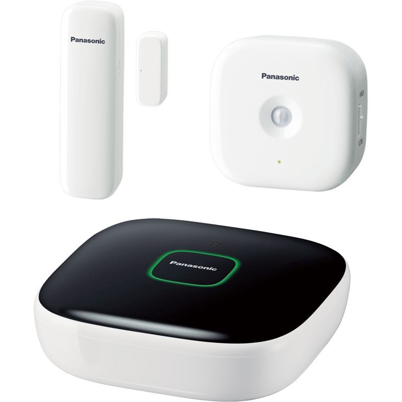 Kit Home Safety Starter KX-HN6010FXW Panasonic, Smart, Wi-Fi, Supraveghere si securitate casa, Android/iOS