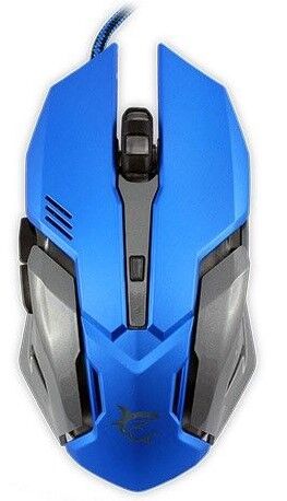 Mouse Gaming GM-1604 Caesar White Shark, 6 Butoane, Senzor optic Sunplus 621, 4800DPI, Albastru