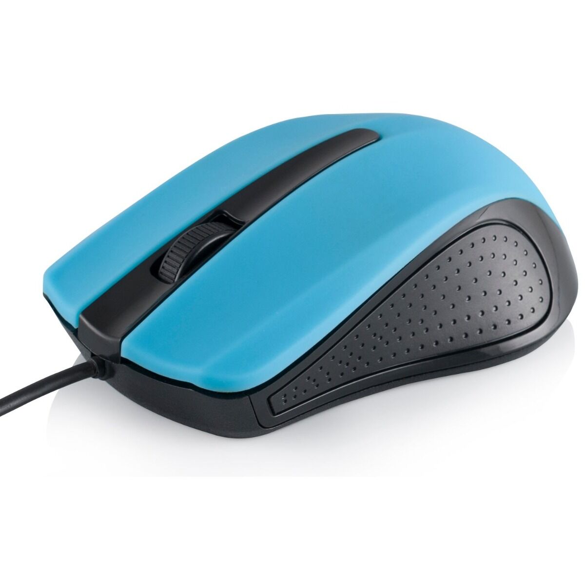 Mouse cu fir M9 Modecom, 3 butoane, Optic, Albastru