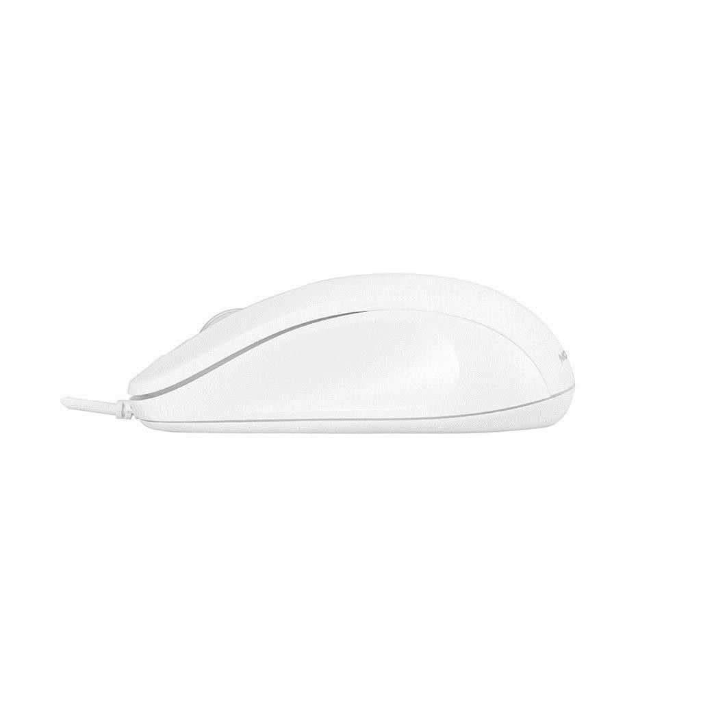 Mouse cu fir M10S Modecom, alb
