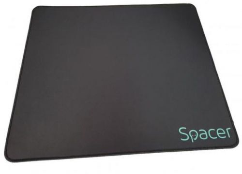 Mouse pad Gaming SP-PAD-GAME-L Spacer, 400 x 450 x 3 mm, Cauciuc natural + tesatura, Negru