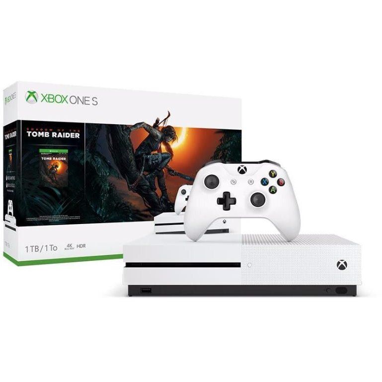 Consola Microsoft Xbox One S + Joc Shadow of the Tomb Raider, 1 TB