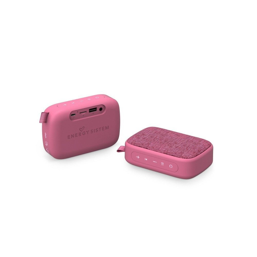 Boxa portabila Fabric 1+ Pocket Energy Sistem,3 W, TWS, Bluetooth v5.0, USB microSD MP3, FM Radio, Audio-In, Roz