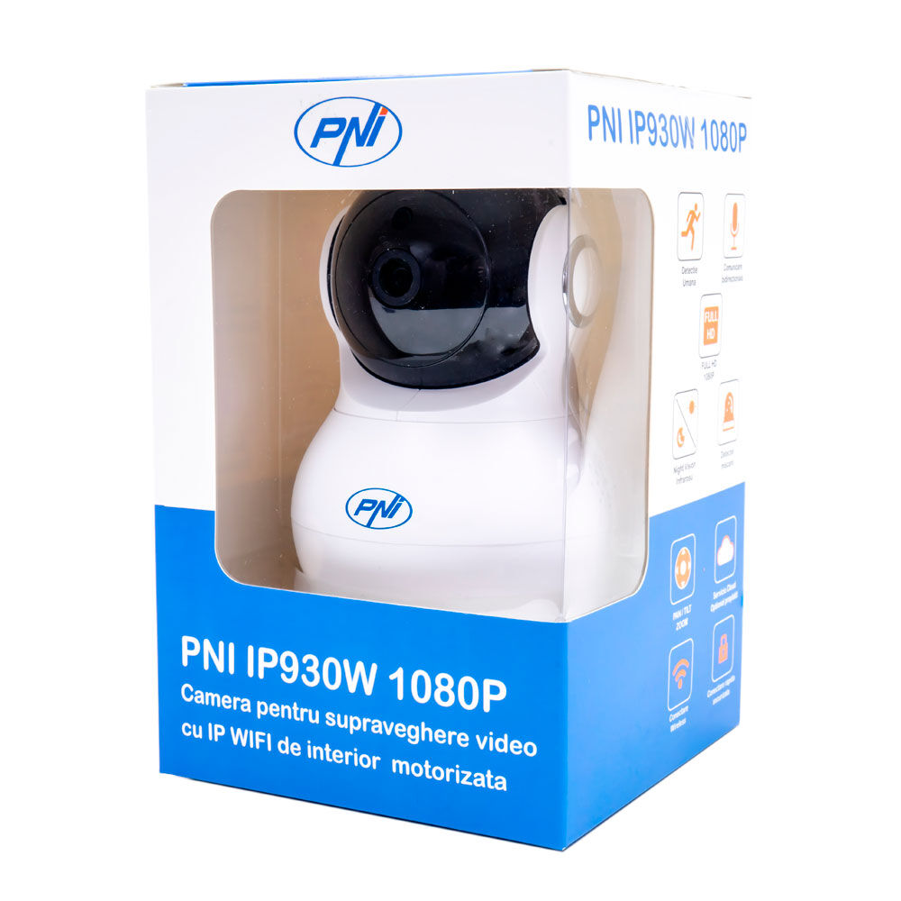 stout Auto Bone Camera supraveghere video PNI IP930W 1080P 2 MP cu IP P2P PTZ wireless,  slot card microSD | Carrefour Romania