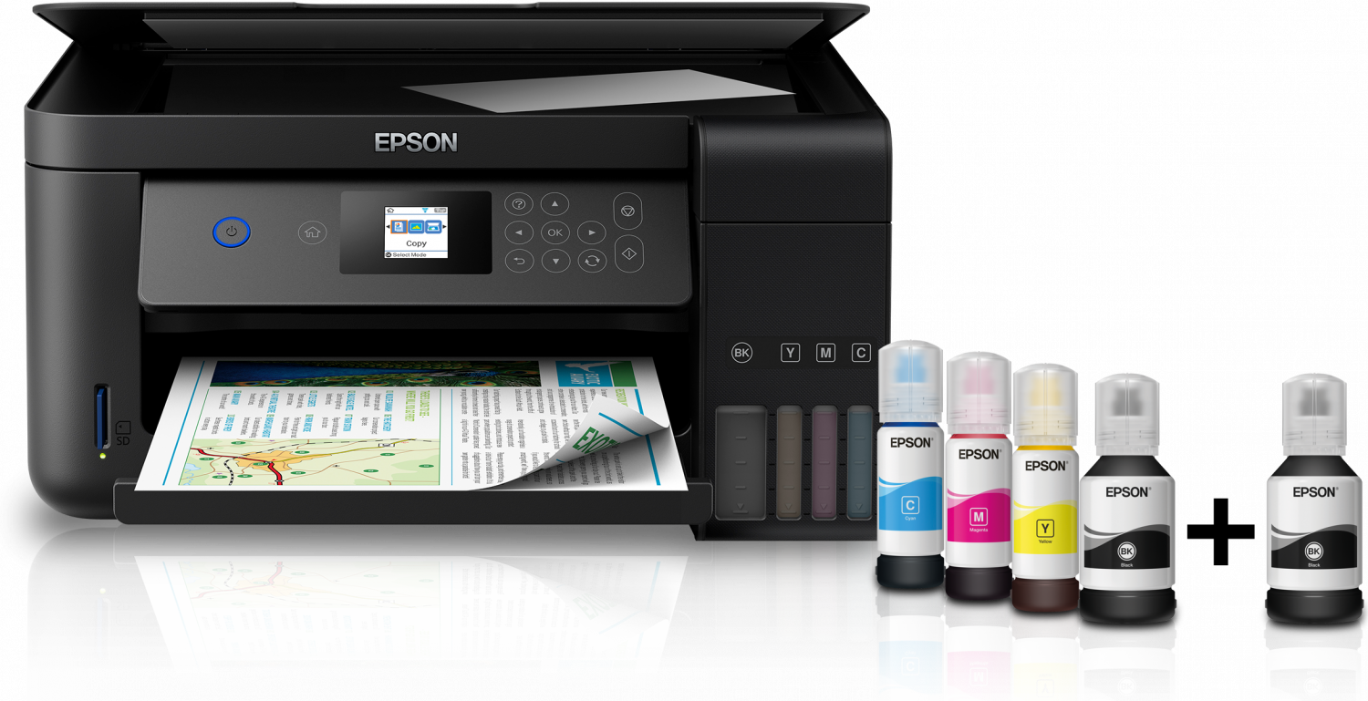 Multifunctional color Epson EcoTank L4160, Inkjet, A4, Wireless