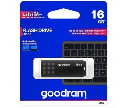USB 3.0 GoodRam UTS3, 16GB, negru