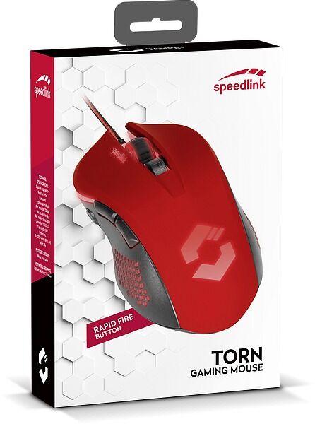 Mouse gaming Torn SL-680008-BKRD Speedlink, Negru/Rosu
