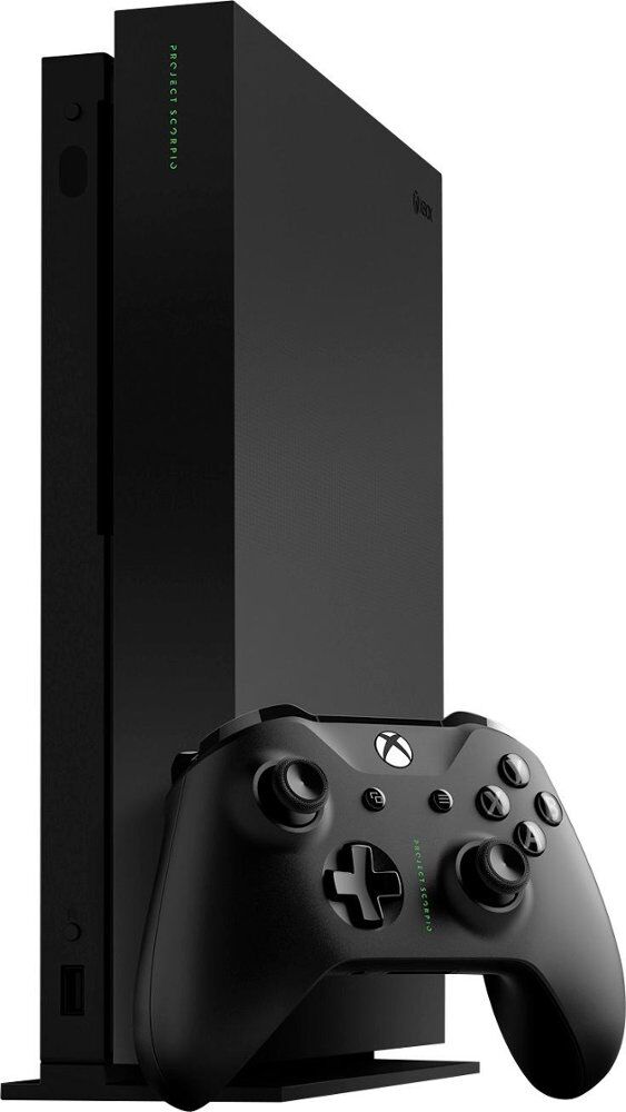 Consola Microsoft Xbox One X, 1TB, 4K, 12 GB RAM GDDR 5, 8 Nuclee, Procesor AMD Jaguar Evolved, Negru