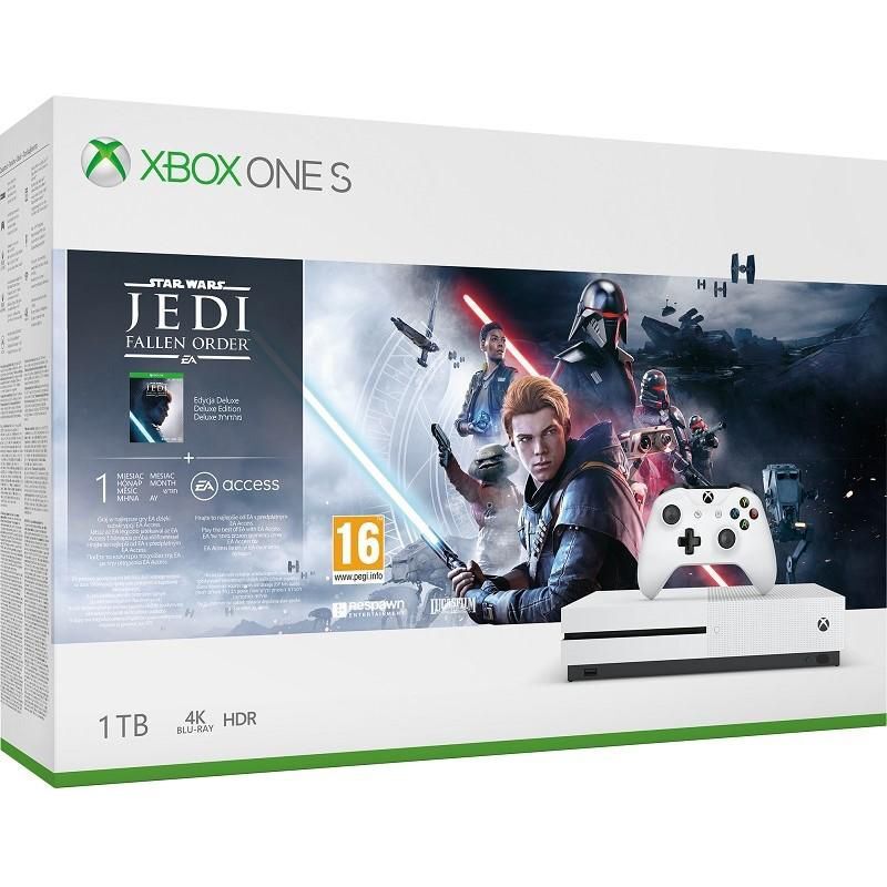 Consola Microsoft Xbox One S 1TB + Joc Star Wars JEDI