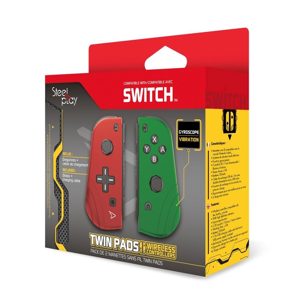 Set 2 controlere Steelplay twin pads - Nintendo Switch