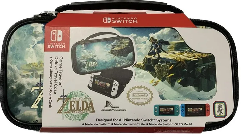 Carcasa de calatorie Deluxe Game Traveler pentru Nintendo Switch, Zelda Tears of the Kingdom