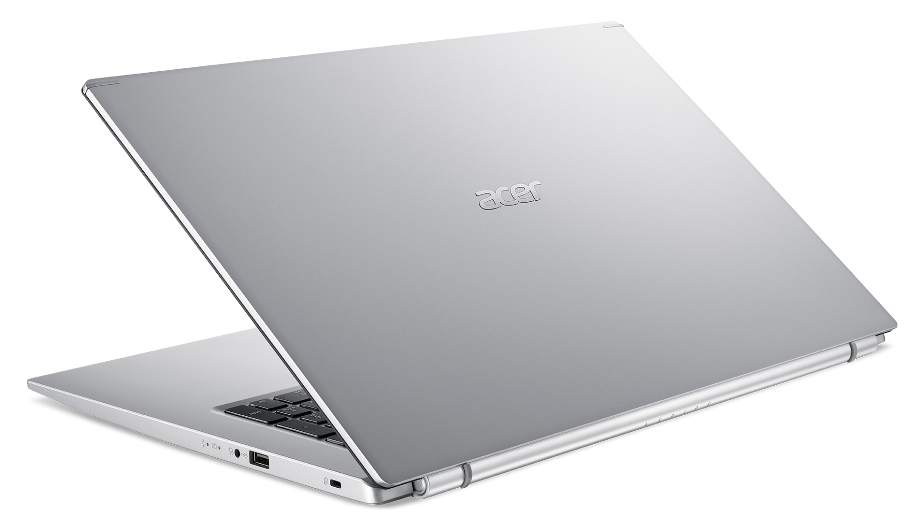 Laptop Acer Aspire A517-52-758Z, procesor Intel Core i7-1165G7 pana 2.8 GHz, ecran 17.3 Full HD, 16 GB DDR4, 1 TB SSD, Intel Iris Xe Graphics, No OS, Silver