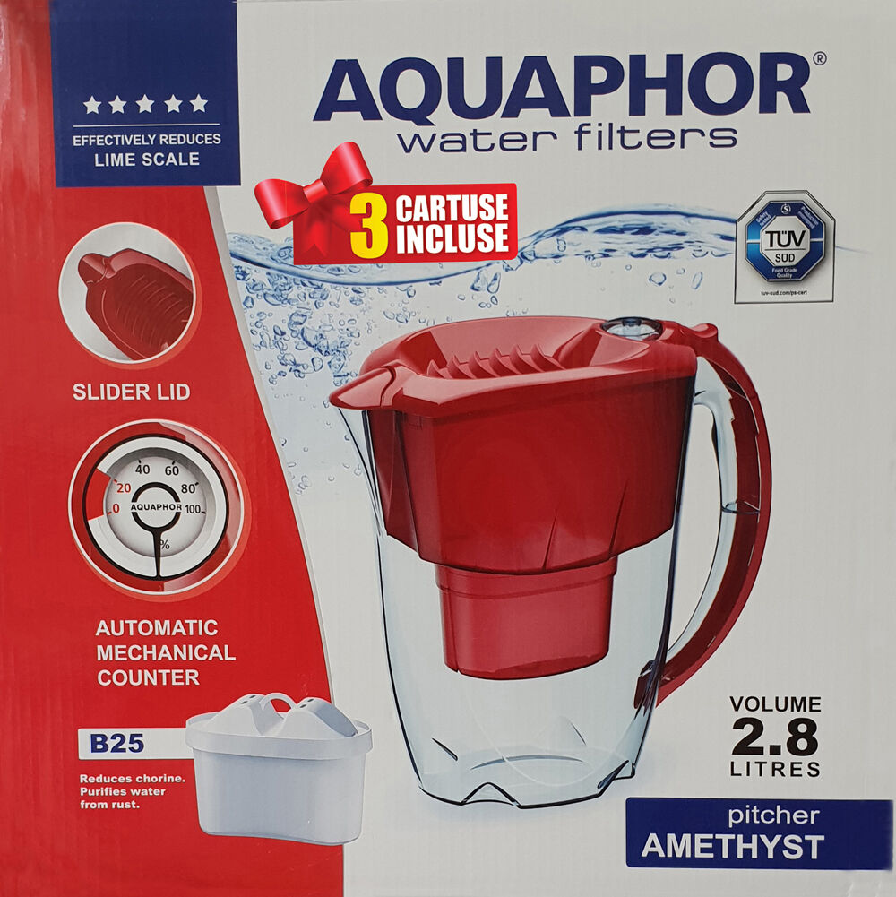 Cana filtranta Aquaphor Amethyst + 3 cartuse