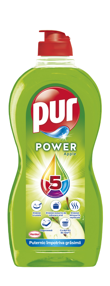 Detergent de vase Pur Power Apple, 450 ml