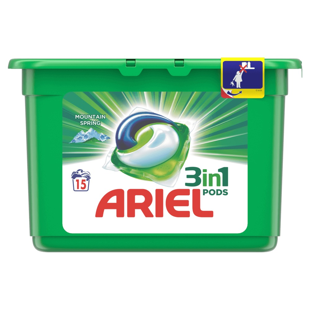 Detergent automat capsule Ariel All in One PODS Mountain Spring 15 spalari