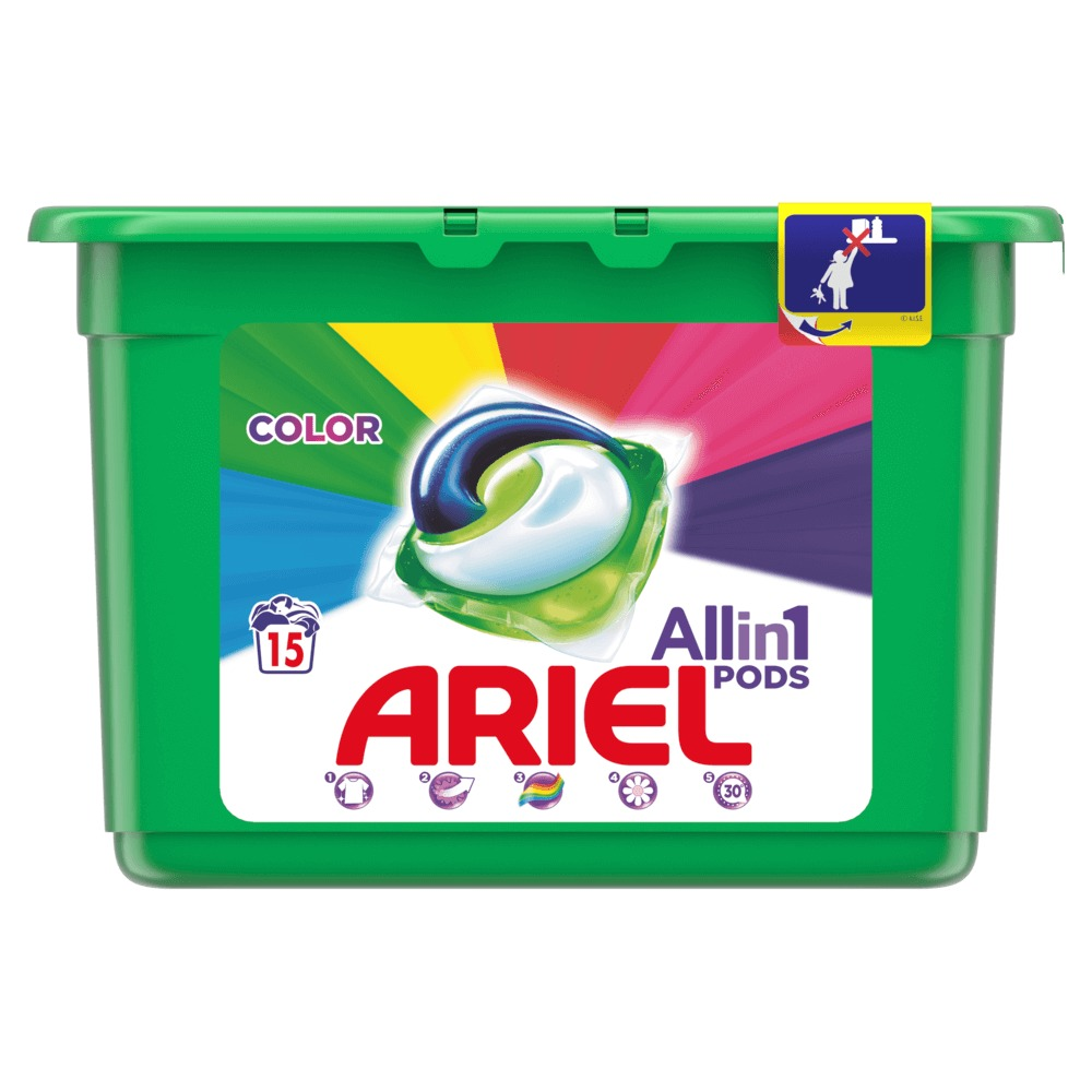 Detergent automat capsule Ariel All in One PODS Color 15 spalari