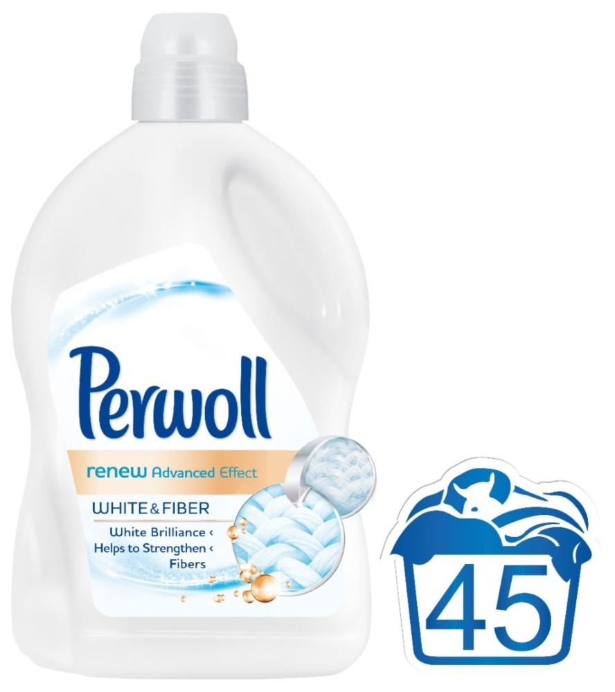 Detergent automat lichid Perwoll Renew White, 45 spalari, 2.7L