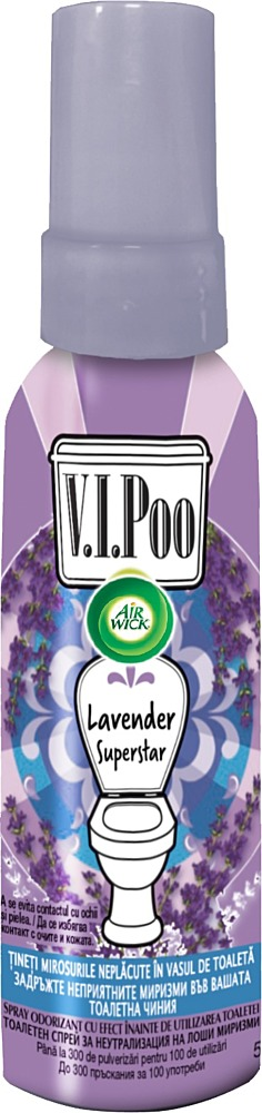 Odorizant toaleta Air Wick VIPOO Lavanda, 55 ml