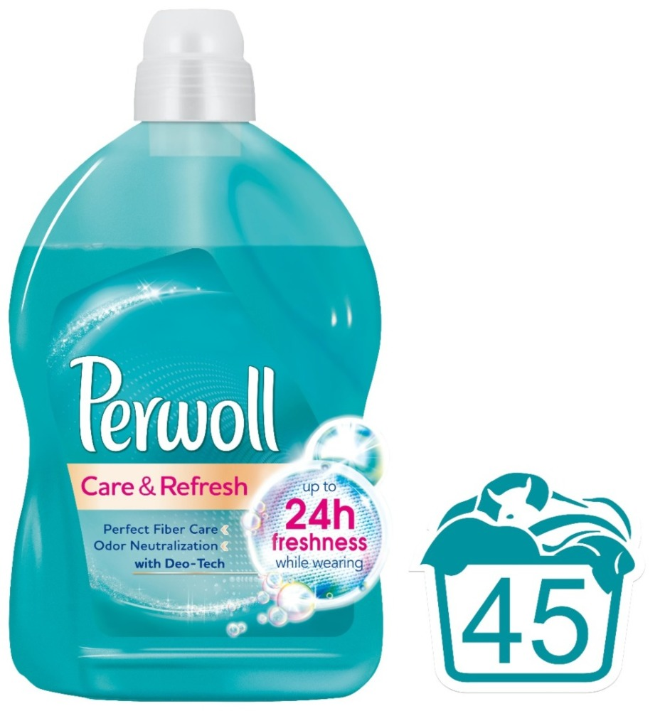 Detergent automat lichid Perwoll Care & Refresh, 45 spalari, 2.7L