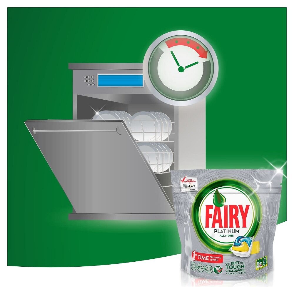 Detergent de vase capsule Fairy Platinum 70buc