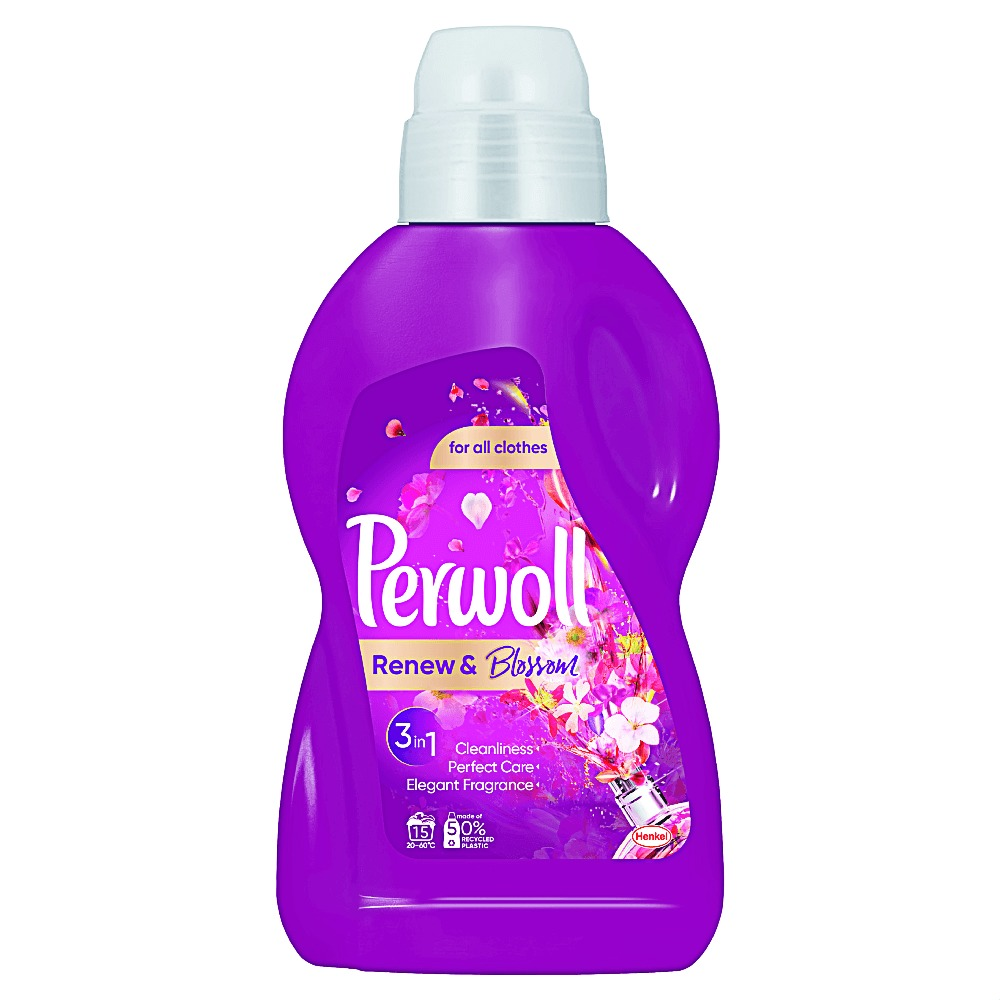 Detergent automat lichid Perwoll Renew and Blossom, 15 spalari, 0.9L