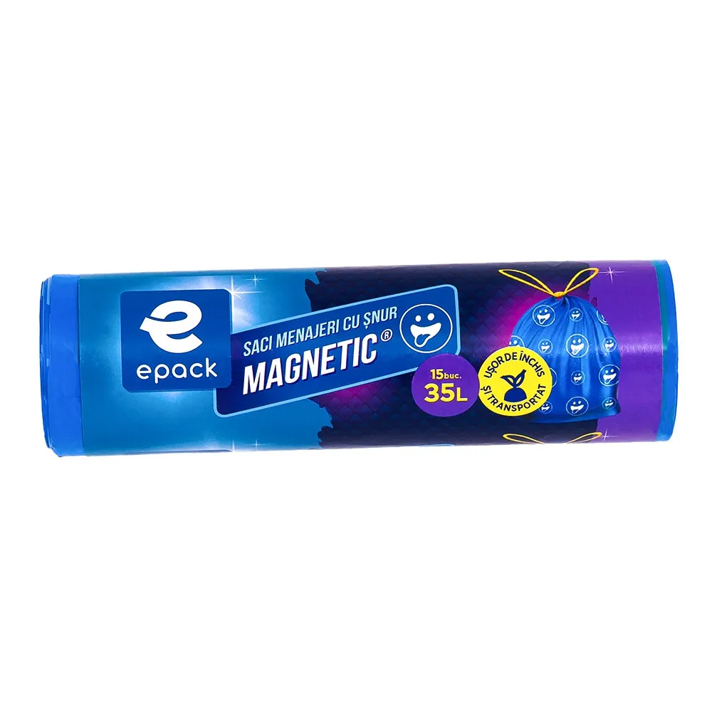 Saci menajeri Epack, Magnetic cu snur 35L, 15 bucati