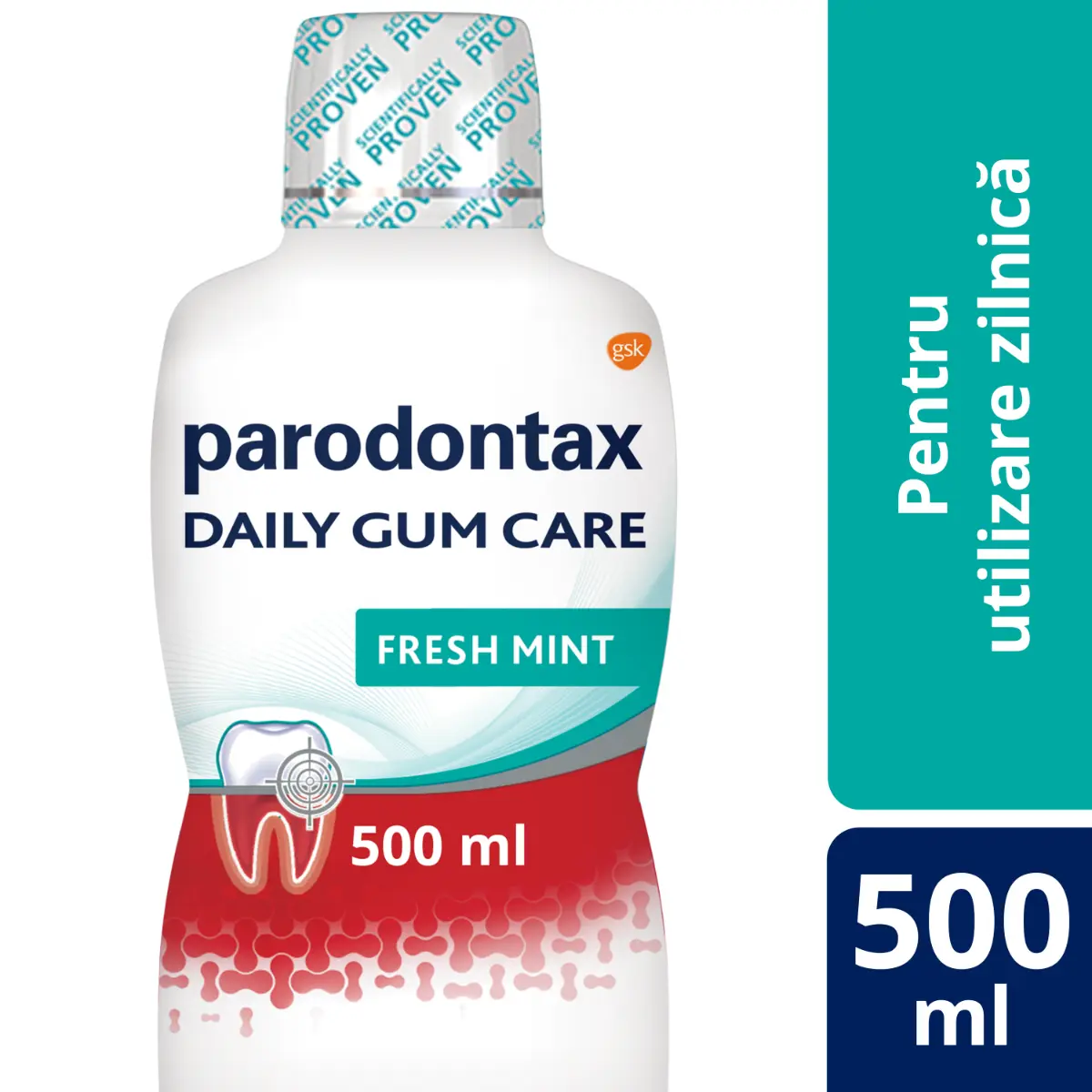 Apa de gura Parodontax Daily Gum Care Fresh Mint 500ml