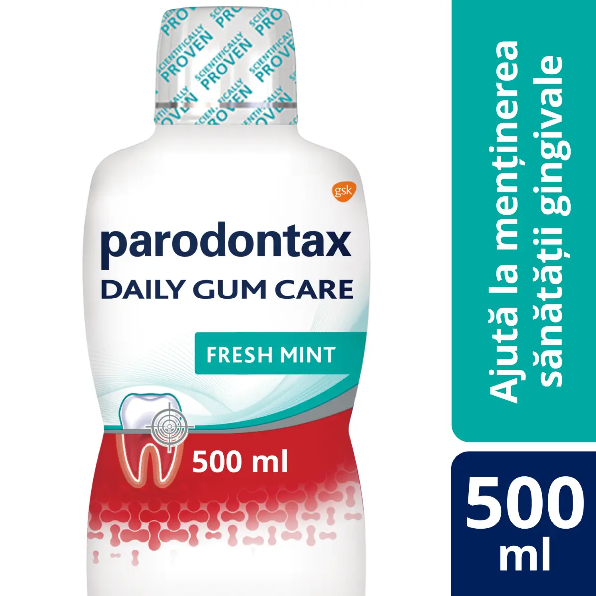 Apa de gura Parodontax Daily Gum Care Fresh Mint 500ml
